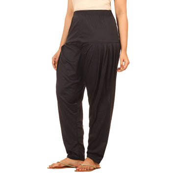 Afra garments Girls Pattila (Black)