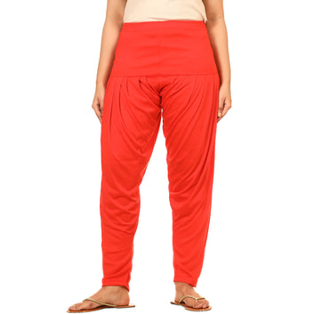 Afra garments Girls Pattila (Orange)