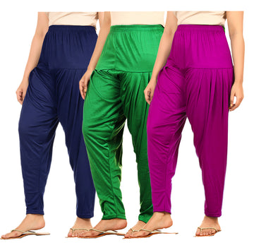 Afra Patiala pants for girls pack of 3 multicolor