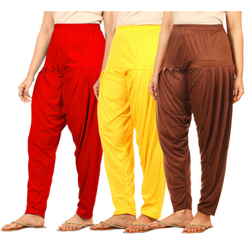 Afra Patiala pants for girls pack of 3 multicolor
