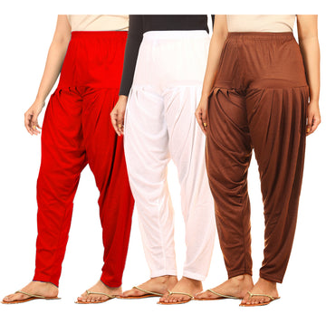Afra Patiala pants for girls pack of 3 multicolor