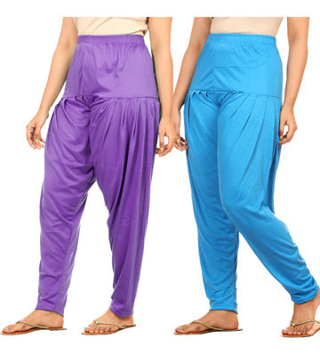 Afra girls Patiala pants  (multicolor) combo pack of 2