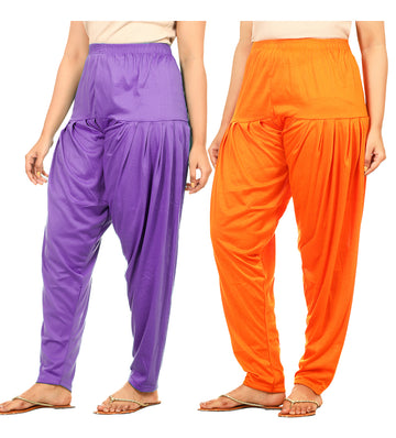 Afra girls Patiala pants  (multicolor) combo pack of 2