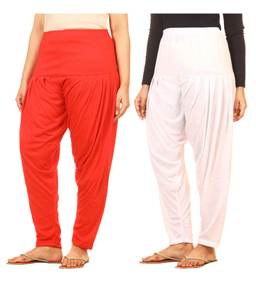 Afra girls Patiala pants  (multicolor) combo pack of 2