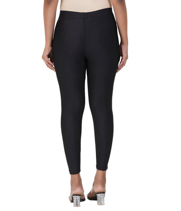 AFRA Women Shimmer Leggings Combo (GOLD-SILVER- BLACK)