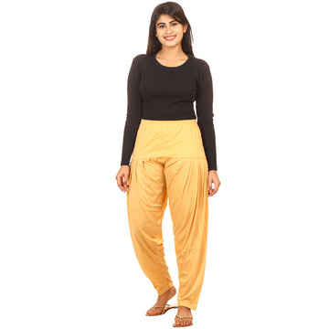 Afra Patiala pants for girls Yellow