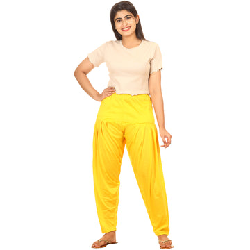 Afra Patiala pants for girls Yellow