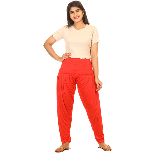 Afra garments Girls Pattila (Orange)
