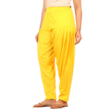 Afra Patiala pants for girls Yellow