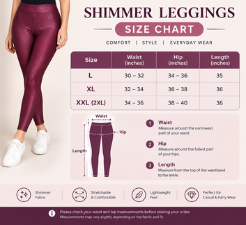 AFRA Women's Lycra Shimmer Leggings – Full Length | Stylish Elegant | Party & Casual Wear-  Teal Blue (Pack of 1)